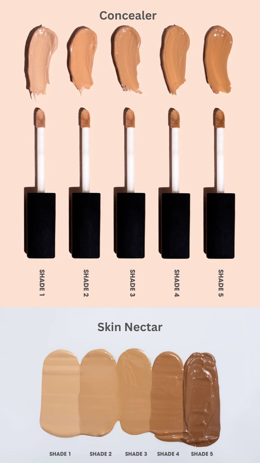 Flawless complexion: Concealer + Skin Nectar